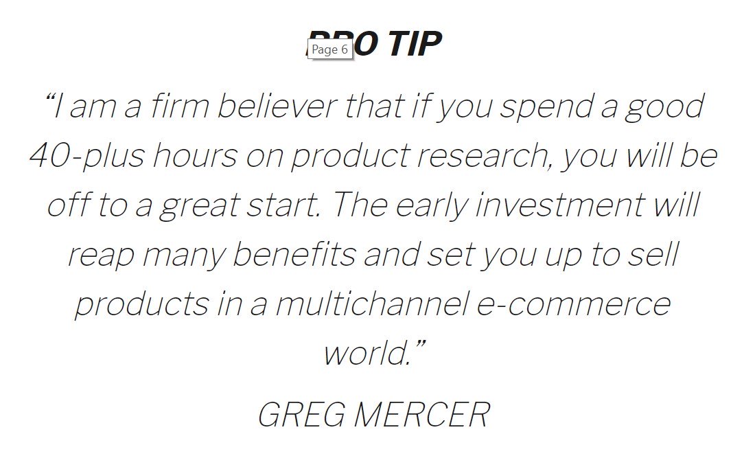 Product Sourcing Quote from Greg Mercer