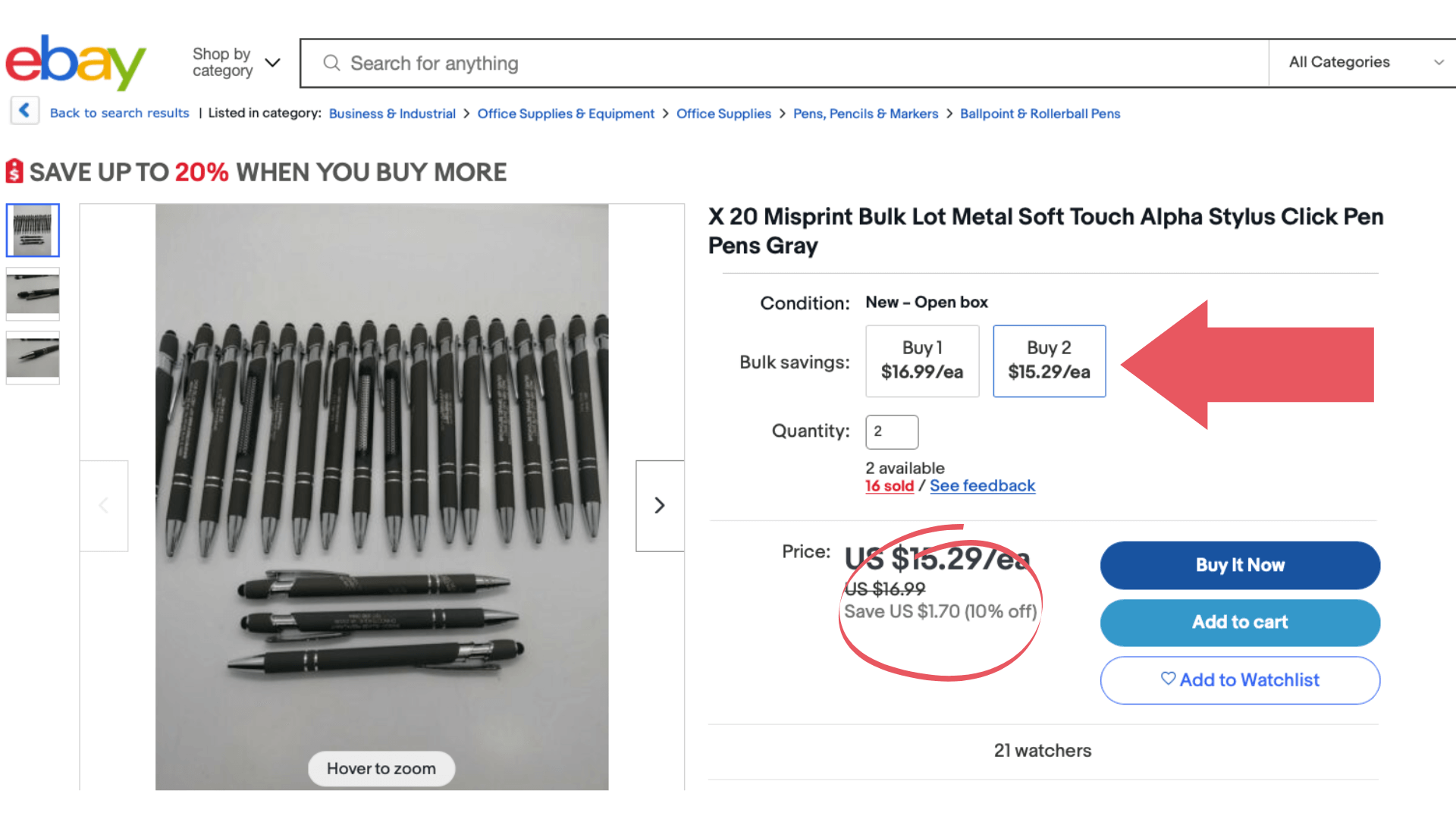 Mengenrabatte anbieten ebay