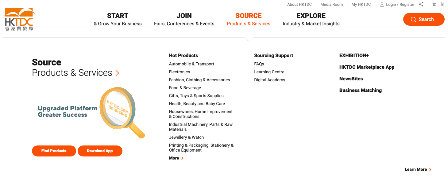 hktdc come alternativa ad alibaba