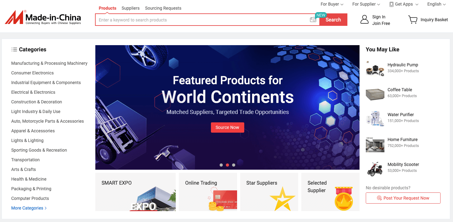 sourcing di prodotti made in china