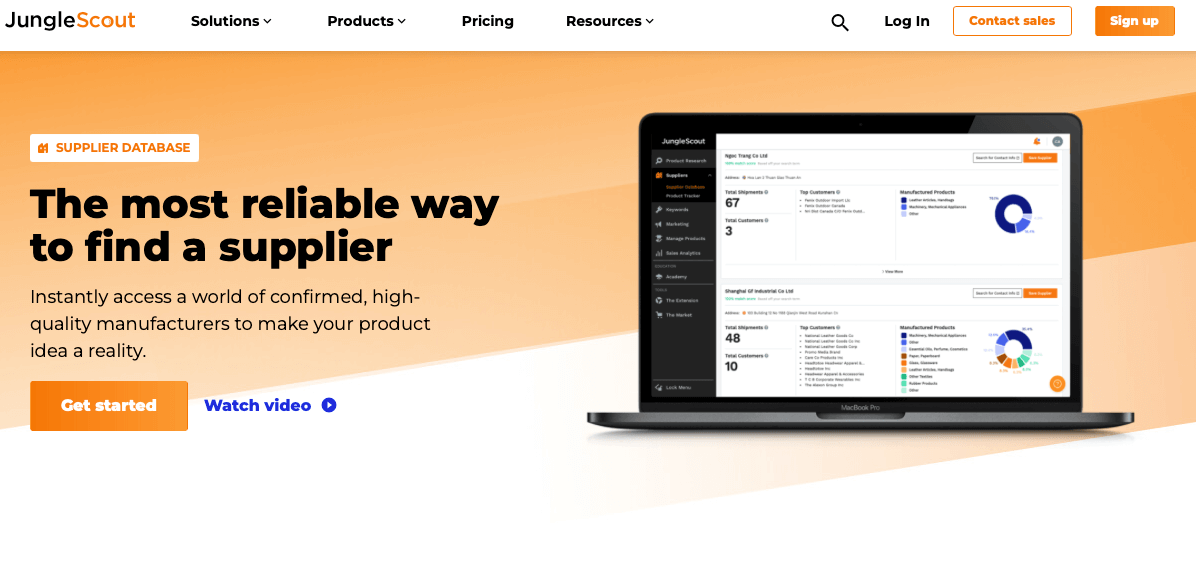 sourcing di prodotti su junglescout