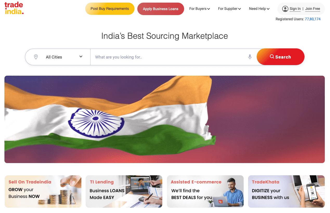 tradeindia come alternativa ad alibaba