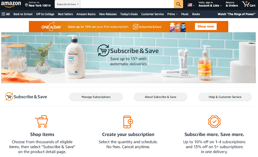 amazon subscribe & save
