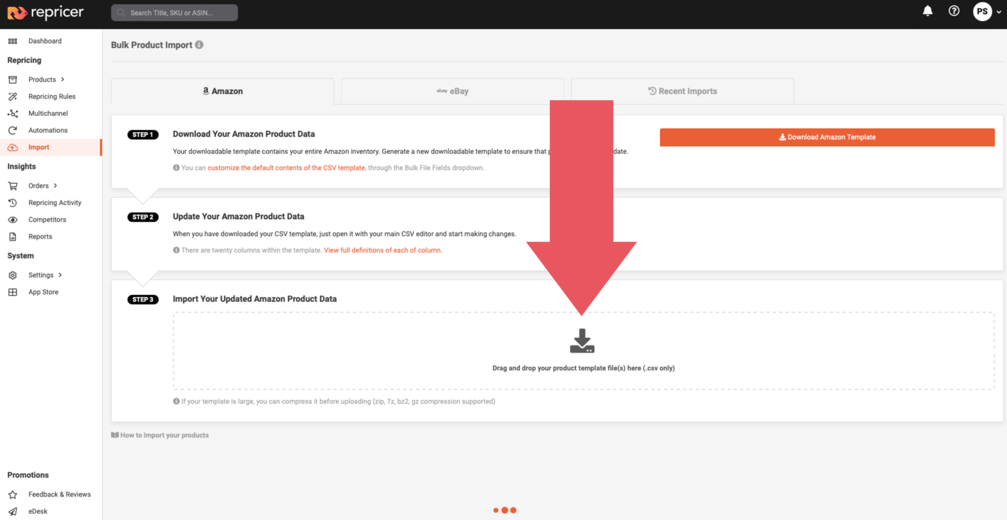 importation d'un fichier csv