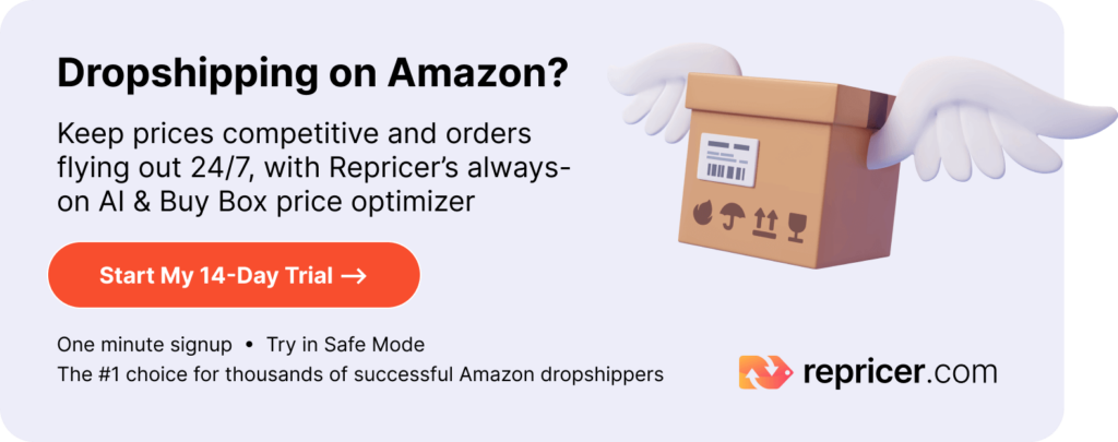 amazon dropshippers verwenden repricer ai preisoptimierung kostenlos testen cta