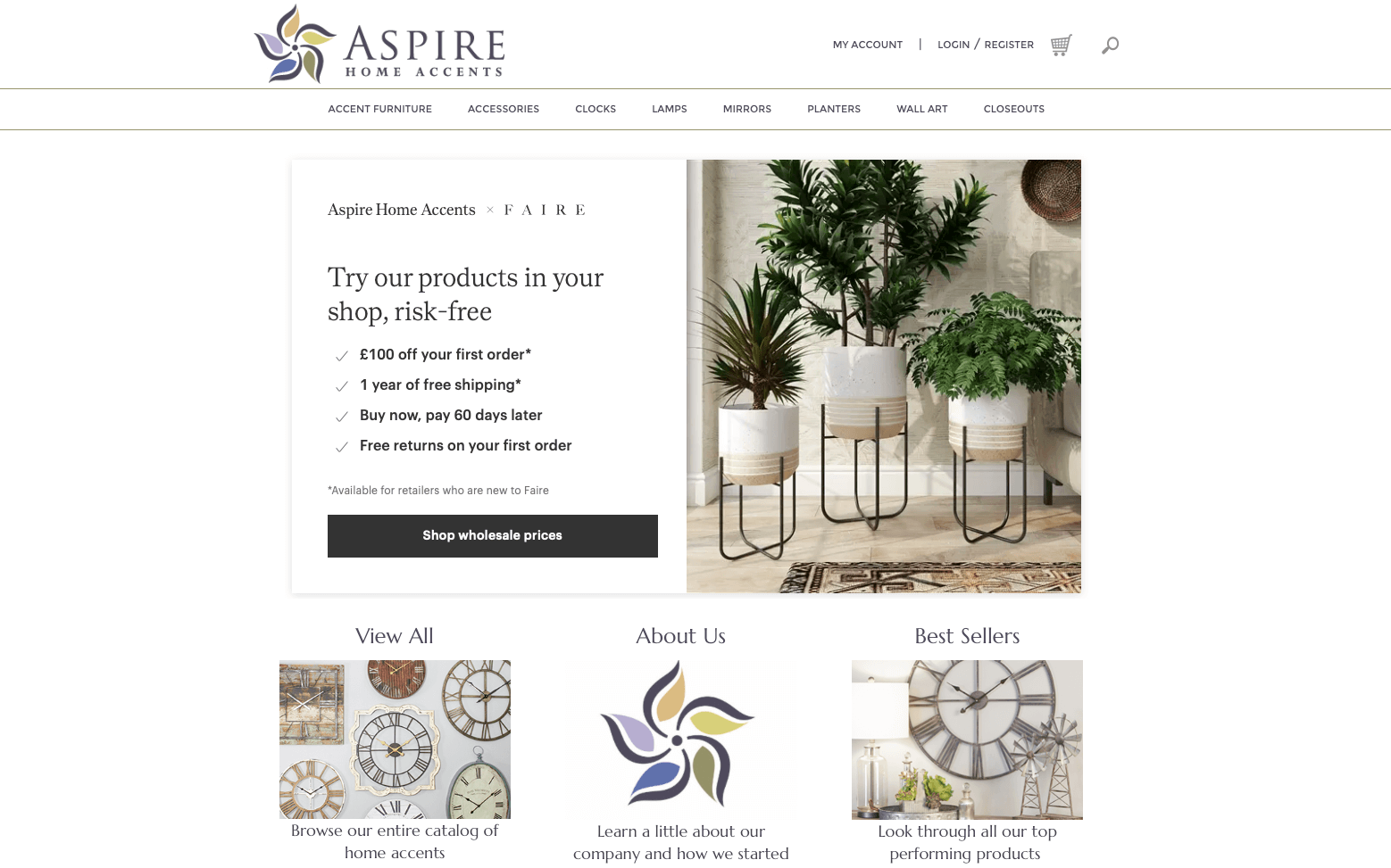 aspire home accents dropshipping supplier