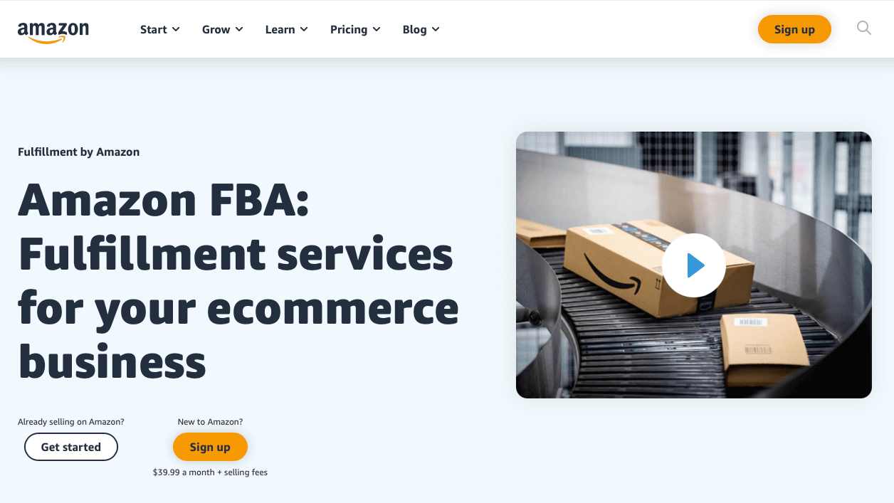 get started with amazon fba