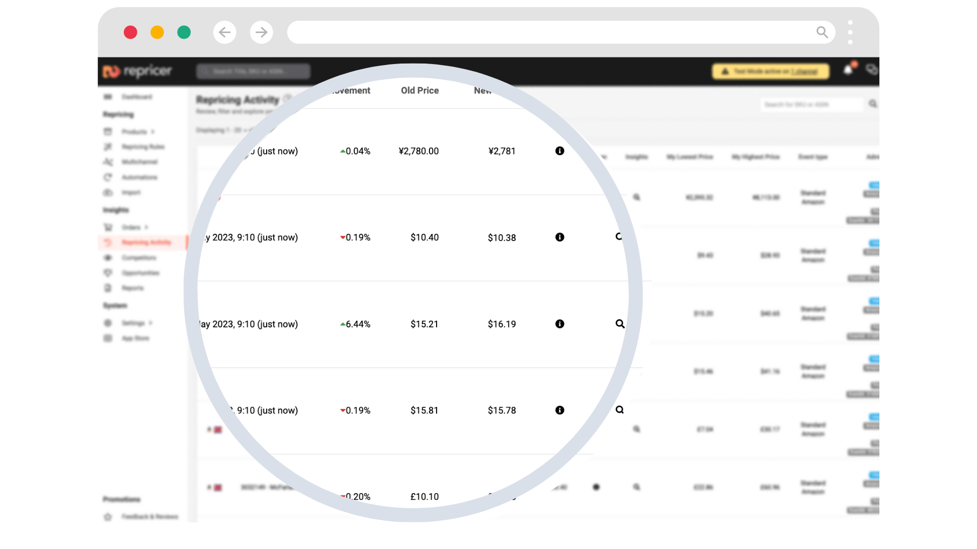 automated price changes