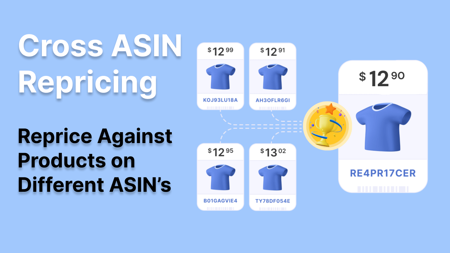 how to reprice against products on different asins