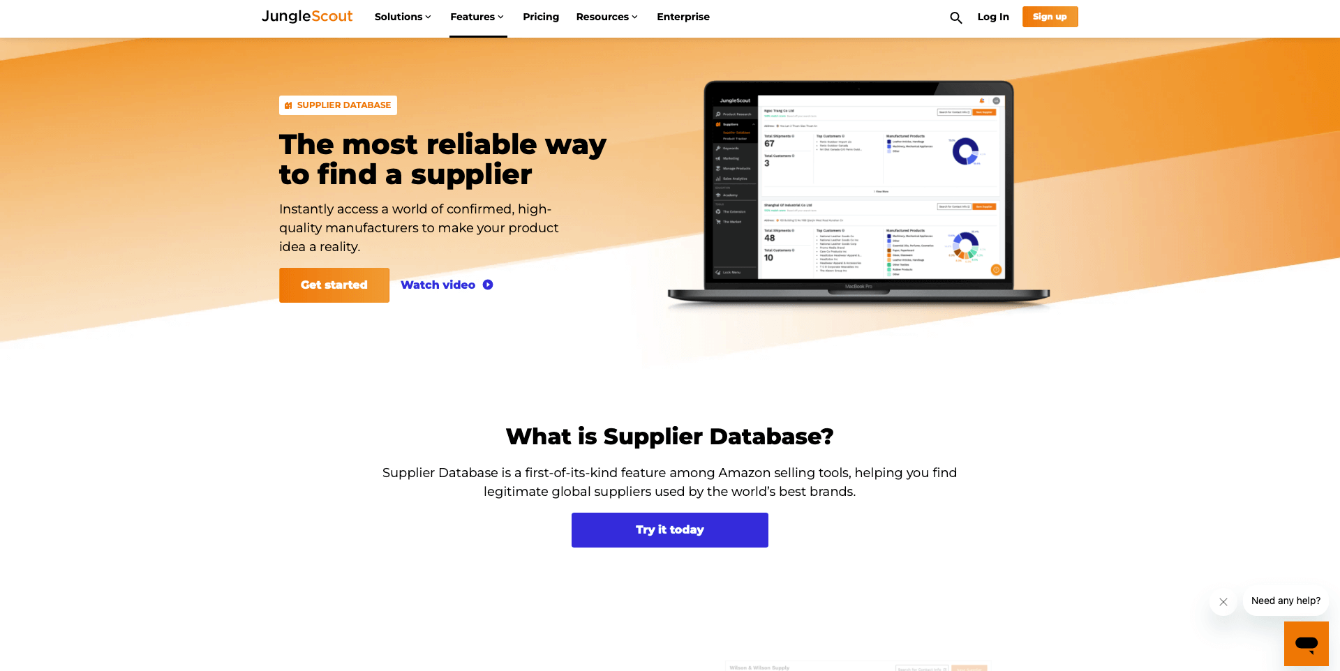 use junglescout for finding suppliers