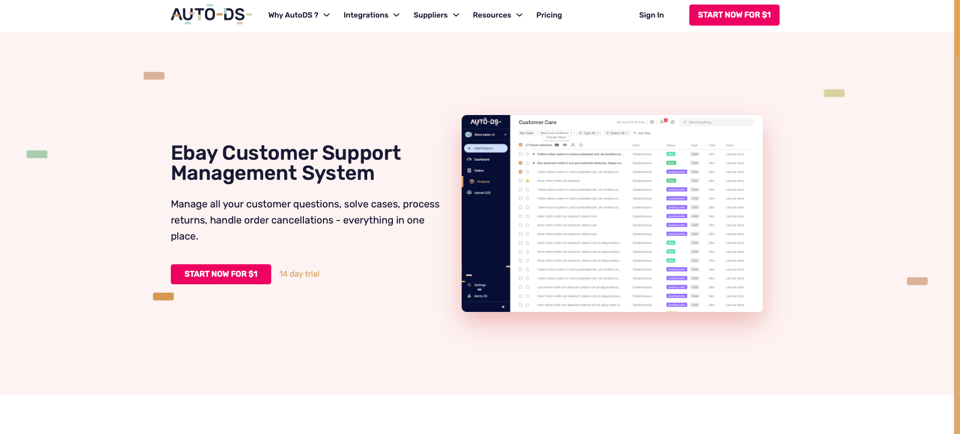 autods ebay Kundenbetreuung Management System