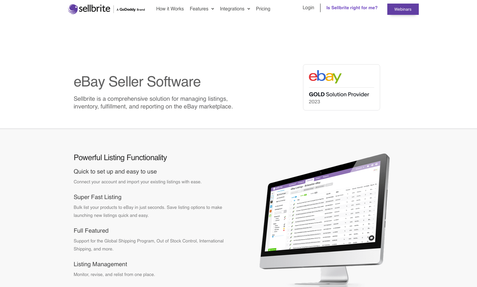 sellbrite strumento di gestione dell'inventario di ebay