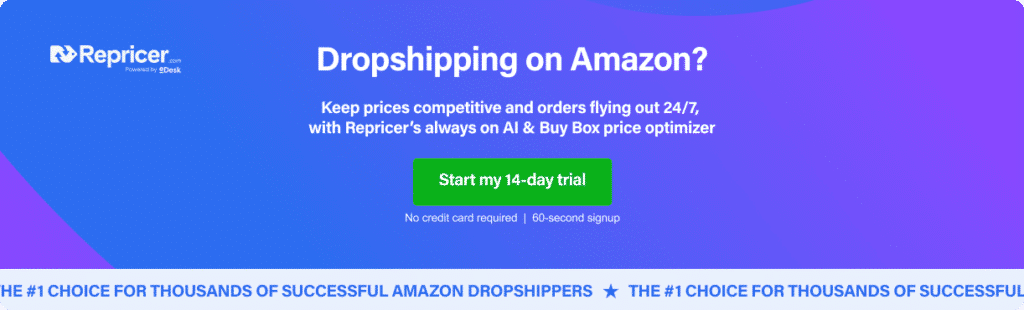 dropshipping start trial cta