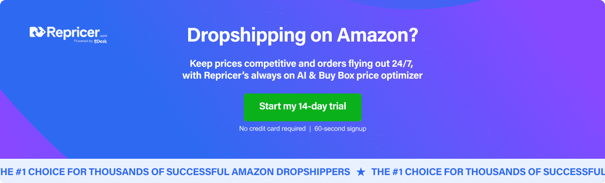 dropshipping start trial cta