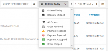 Order Search and Filters